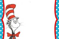 Free Printable Dr.seuss – Cat In The Hat Invitation Template intended for Blank Cat In The Hat Template