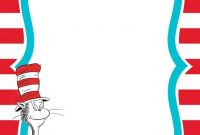 Free Printable Dr.seuss – Cat In The Hat Invitation Template regarding Blank Cat In The Hat Template