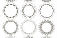 Free Printable & Editable Vintage Style Round Labels In 6 intended for Template For Circle Labels