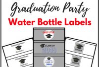 Free Printable Graduation Party Water Bottle Labels pertaining to Graduation Labels Template Free