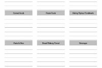 Free Printable Grocery Shopping List Template regarding Blank Grocery Shopping List Template
