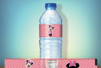 Free Printable Minnie Mouse Bottle Labels | Drevio inside Minnie Mouse Water Bottle Labels Template