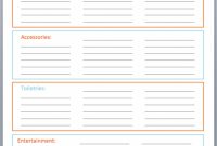 Free Printable Packing List For Organized Travel | Travel within Blank Packing List Template