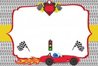 Free Printable Race Car Birthday Party Invitations – Updated throughout Blank Race Car Templates