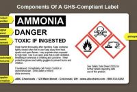 Ghs Label Components | Label Templates, Label Template Word intended for Ghs Label Template Free
