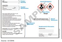 Ghs Label Examples in Ghs Label Template