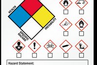 Ghs Secondary Label: Ghs Hazard And Precautionary Statement With Personal  Protective Equipment Details for Secondary Container Label Template