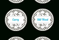Graphic Monday: Spice Jar Lid Labels (With Images) | Mason in Mason Jar Label Templates