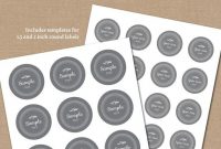 Gray Spice Labels Template / Pantry Labels, Spice Jar Labels / Farmhouse  Kitchen Decor within Pantry Labels Template