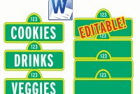 Green And Yellow Street Signs Editable Food Labels – Instant pertaining to Sesame Street Label Templates