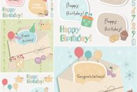 Happy Birthday Labels Vector | Vector Graphics Blog throughout Birthday Labels Template Free