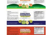 High Quality Garcinia Cambogia Label Template Stock Vector pertaining to Dietary Supplement Label Template