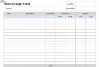 How To Create An Ledger Paper Template Excel Free ? An Easy intended for Blank Ledger Template
