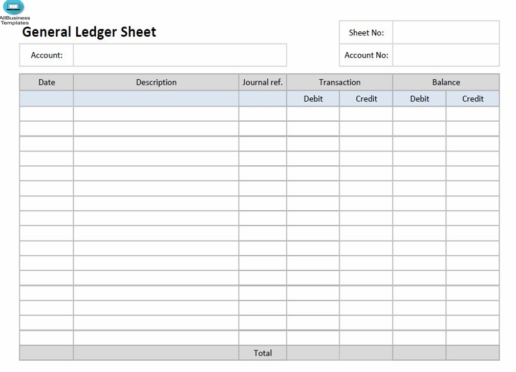 How To Create An Ledger Paper Template Excel Free ? An Easy intended for Blank Ledger Template