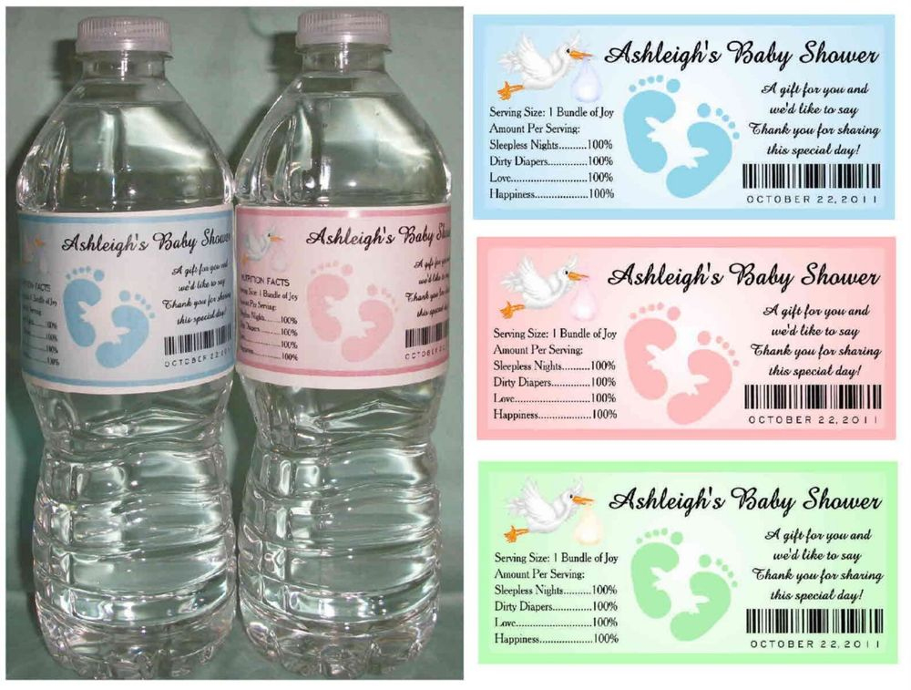 How To Create Baby Shower Water Bottle Labels | Free inside Baby Shower Bottle Labels Template