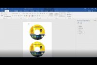How To Design A Dvd Label In Microsoft Word 2016 – Youtube inside Microsoft Office Cd Label Template