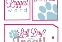 How To Diy A Dog Treat Jar With 4 Free Printable Tags | Dog for Dog Treat Label Template