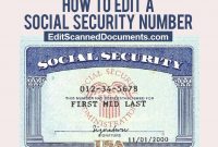How To Edit Social Security Number And Card [Ssn Psd inside Blank Social Security Card Template