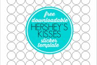 How To Make Hershey Kisses Stickers | Kiss Stickers, Hershey intended for Free Hershey Kisses Labels Template