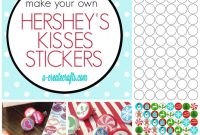 How To Make Hershey Kisses Stickers (With Images) | Hershey pertaining to Free Hershey Kisses Labels Template