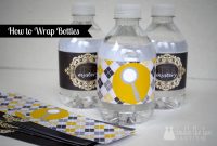 How To Make Printable Water Bottle Labels with Diy Water Bottle Label Template