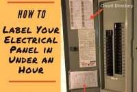 How To (Quickly) Label A Home's Electrical Panel Directory in Circuit Breaker Panel Labels Template