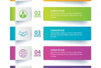 Infographics Tab In Horizontal Paper Index With 5 Data throughout 5 Tab Label Template