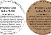 Ingredients Template - Yahoo Image Search Results | Soap within Ingredient Label Template