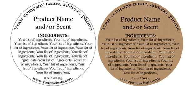 Ingredients Template - Yahoo Image Search Results | Soap within Ingredient Label Template