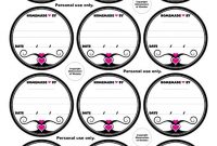 Jelly Jar Labels In White, Black & Pink | Mason Jars Labels throughout Canning Jar Labels Template