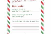 Letter To Santa {Free Printable} | Skip To My Lou for Blank Letter From Santa Template