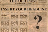 Love It!!!!editable Old Newspaper Template-Opens In with Old Blank Newspaper Template