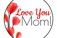 Love You Mom! 1.5" Circle Labels | Circle Labels, Love You throughout 1.5 Circle Label Template