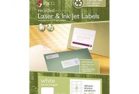 Maco Rl-7000 Recycled Name Badge Labels, 3-3/8 X 2-1/3, White, 400/box with regard to Maco Laser And Inkjet Labels Template