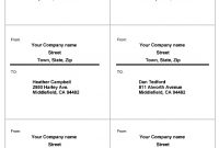 Mailing Label Template – Printable Label Templates with regard to Mailing Address Label Template