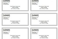 Mailing Label Template – Printable Label Templates within Free Mailing Label Template For Word