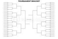 March Madness Bracket. Empty Tournament Infographics throughout Blank March Madness Bracket Template