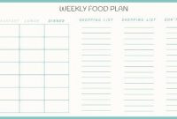 Meal Planning Template – Create Your Own Meal Planner throughout Blank Meal Plan Template