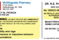 Medicine Bottle Label Template – Printable Label Templates within Prescription Bottle Label Template