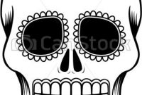Mexican Sugar Skull Template regarding Blank Sugar Skull Template