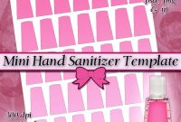 Mini Hand Sanitizer Label Digital Collage Sheet Template Diy in Hand Sanitizer Label Template