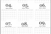 Month At A Glance Blank Calendar Template Awesome Modern pertaining to Month At A Glance Blank Calendar Template