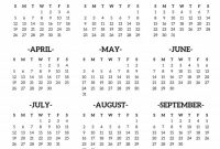 Month At A Glance Blank Calendar Template Unique Printable pertaining to Month At A Glance Blank Calendar Template