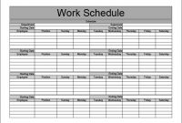 Monthly Work Schedule Templates 2015 New Calendar Template pertaining to Blank Monthly Work Schedule Template