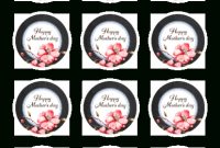 Mother's Day Round Sticker Printable in Round Sticker Labels Template