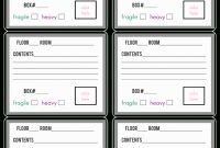 Moving Box Labels Template Sample Of Inventory Tag Template in Inventory Labels Template