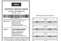 Ms Word Printable Shipping And Address Label Templates inside Online Shipping Label Template
