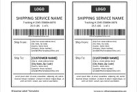 Ms Word Printable Shipping And Address Label Templates pertaining to Shipping Label Template Online