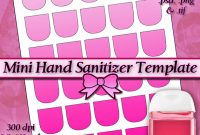 New Mini Hand Sanitizer Label Digital Collage Sheet Template with Hand Sanitizer Label Template
