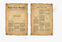 Newspaper Old – Old Newspaper Template Blank , Transparent with regard to Old Blank Newspaper Template